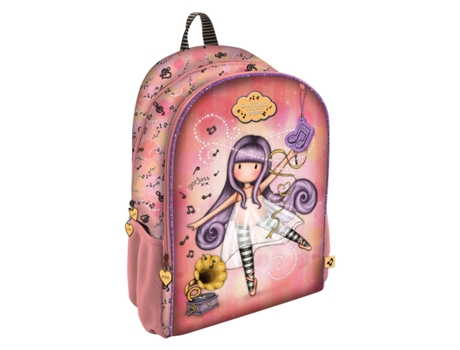 Mochila Escolar Little Dancer Gorjuss Salmão
