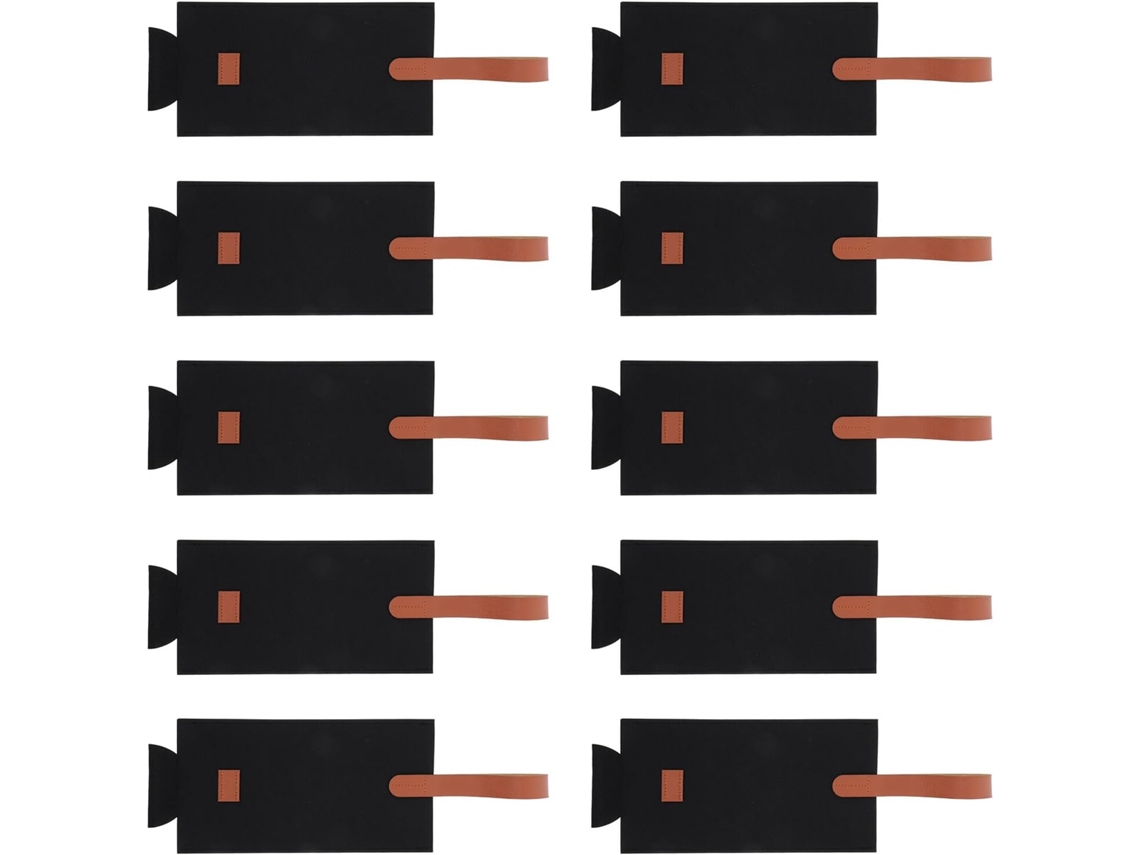 Besportble Stobaza De Fieltro Negro Para Vino Y Mano Portátil Para Botellas De Vino 30 X 9 Cm 30,00 X 9,00 ...