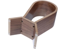 Soporte Para Auriculares De Nogal Natural, Elegante Estante De Exhibición Y Almacenamiento.