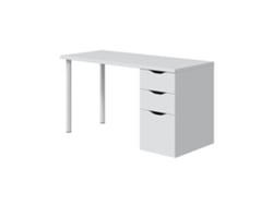 Mesa de escritorio Athena Blanco Artik (Blanco Mate) 138 x 74 x 60cm cm