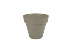 PLASTIKEN TES - Maceta Redonda Clásica Diámetro 18 cm Capacidad 25L Taupe
