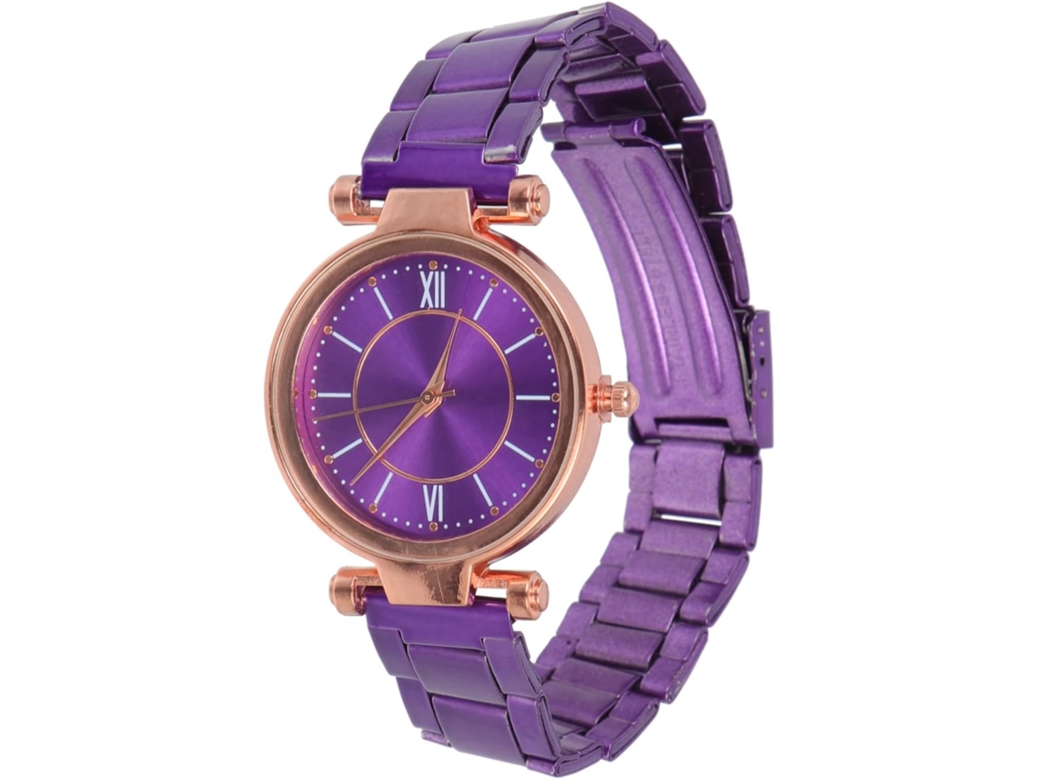 Reloj Cuarzo Mujer Acero Inoxidable Ligero Cómoda Pulsera Diario Trabajo Fiestas Uso
