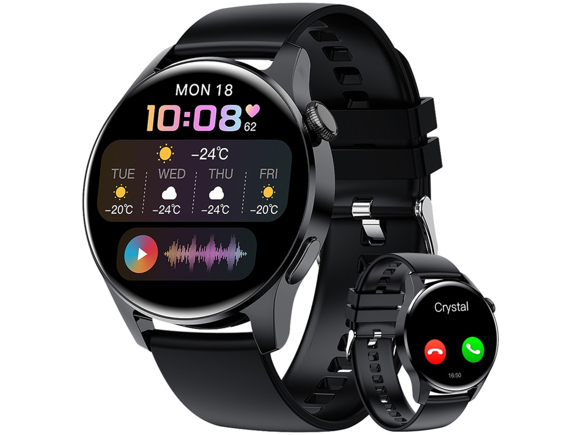 Reloj inteligente Yizhood I29 con más de 1000 esferas de reloj, color negro