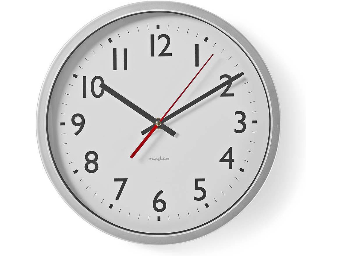Reloj de Pared NEDIS Plástico CLWA110WT 300 mm