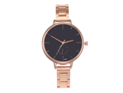 Reloj De Pulsera Zhoulianfa Para Mujer, Brazalete De Acero, Cuarzo Analógico, Oro Rosa.