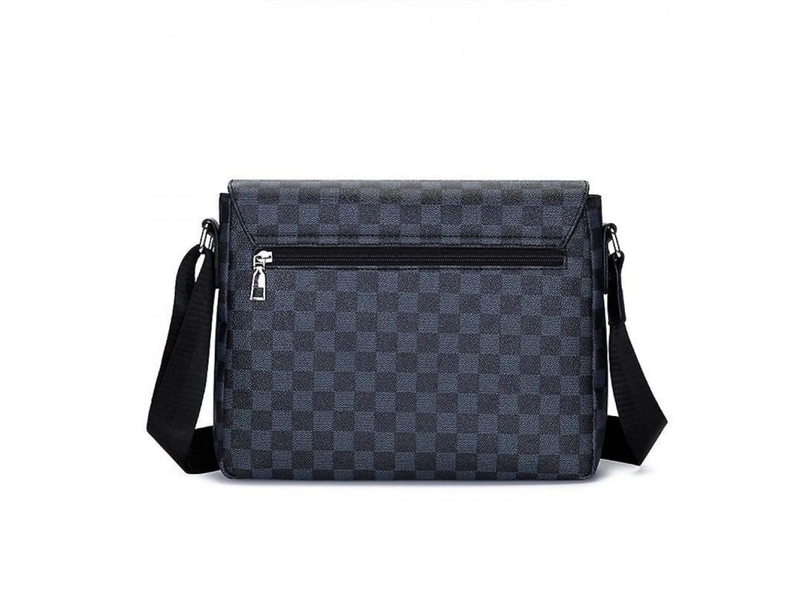 2026-bolsa Hombre Moda Coreana Plaid Multifuncional Bandolera Casual Mochila Resistente Al Agua