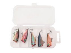 2026rebe-artificios De Pesca Top Water Popper Con Anzuelos Set De Carnadas Con Caja Para Agua Dulce Y Salada