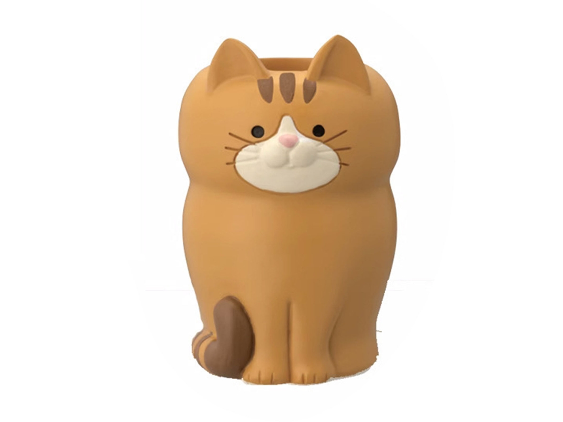 Soporte Multifuncional Con Forma De Gato Para Teléfono Móvil, Tableta, Gafas, Bolígrafo Y Decoración De Escritorio - Resina