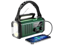Radio meteorológica portátil con energía solar y batería de 2500 mAh, marca GOKOCO.