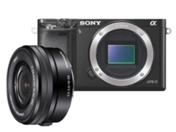Cámara Mirrorless SONY A6000+16-50MM (Negro - 24.3 MP - Sensor: APS-H - ISO: 100 a 25600)