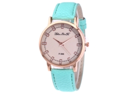 Reloj De Pulsera Analógico Para Hombre Y Mujer, De Cuero, Estilo Moderno, De Cuarzo, Redondo.