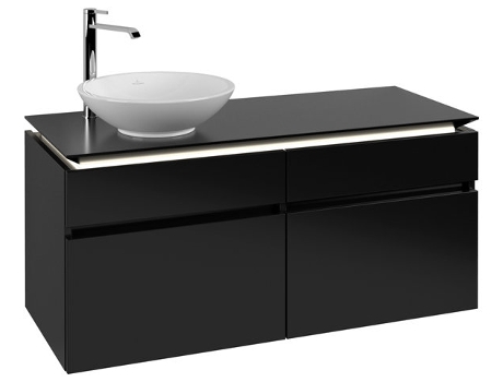 Villeroy &amp Boch Legato Vanity unit B580 1200x550x500mm lavabo a la izquierda iluminación LED