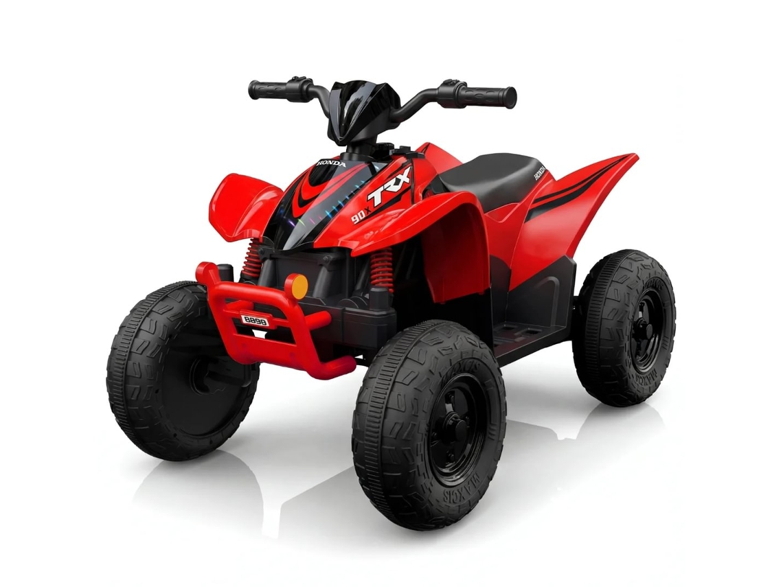 Quad Eléctrico Batería - Honda Trx90x 12v - 3 A 6 Años - Batería De Li-ion Renovada - Rojo