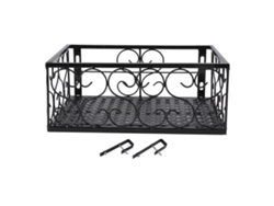 Soporte para macetas de balcón, hierro grueso, 2,5 cm