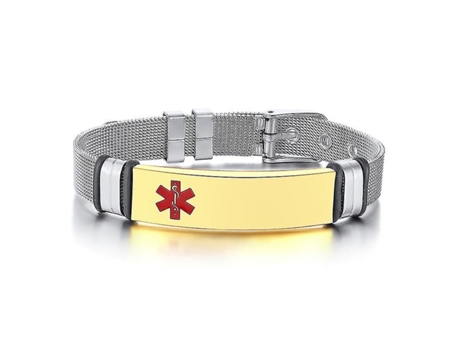 Pulsera de malla para hombres para mujeres Silver de acero inoxidable metal ajustable ajustable pulseras unisex unisex