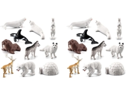 Animales árticos en miniatura, lana, SFUSHOS para niños