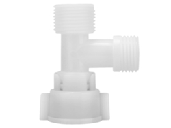 RNEMITERY Válvula de Desvío 3 Vías 2PCS, Adaptador Multifunción para Inodoro, Válvula de Descarga (US7/8)