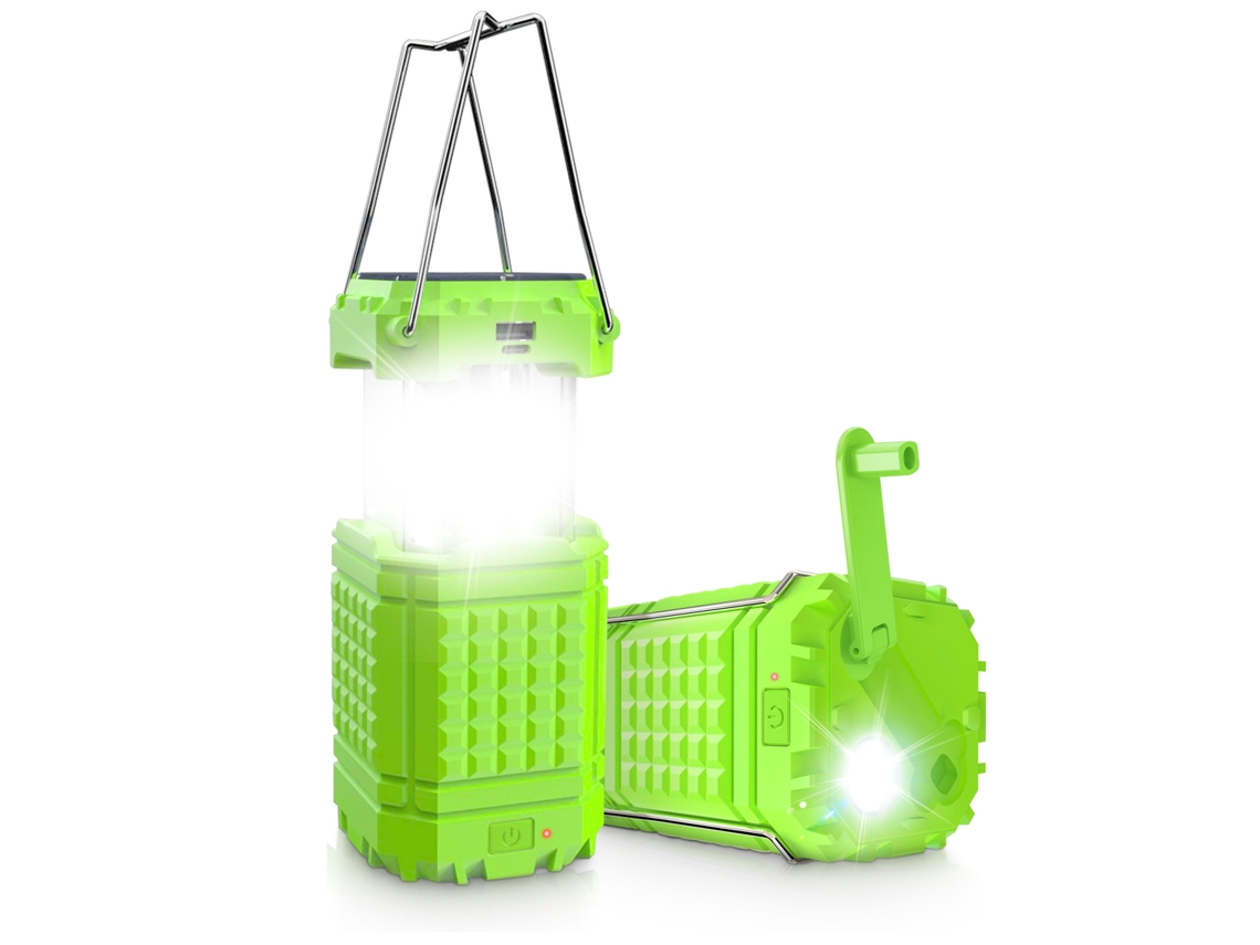 Lâmpada De Camping Portátil, Recarregável, De Mão E Em Forma De L, Alimentada Por Energia Solar, Com Luz Led E Iluminação Verde.