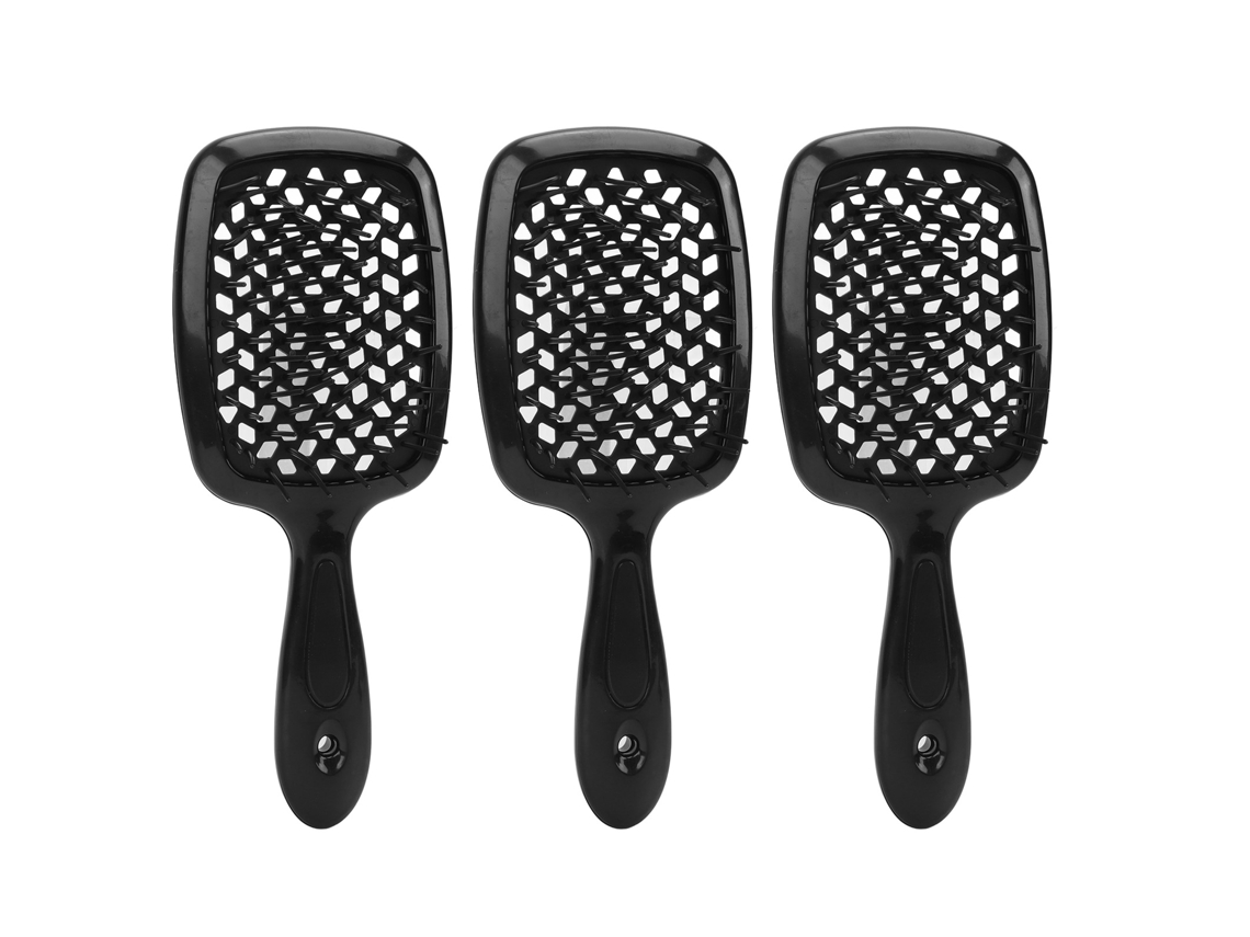 Juego De 3 Cepillos Ventilados Para Cabello Húmedo/seco, Desenredantes, Con Mango Antideslizante Para Peinar Y Dar Forma Al Cabello.