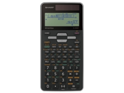 SHARP El-W506T Calculadora Bolsillo Pantalla de Calculadora Negro Gris