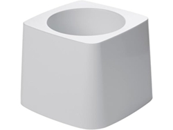 Soporte de plástico blanco para escobilla de baño, limpieza profunda, uso doméstico STELASPLEN