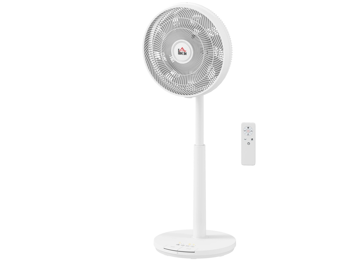 Ventilador Aire Acondicionado, 3 Modos, Panel Led, Giratorio, Plástico, Blanco