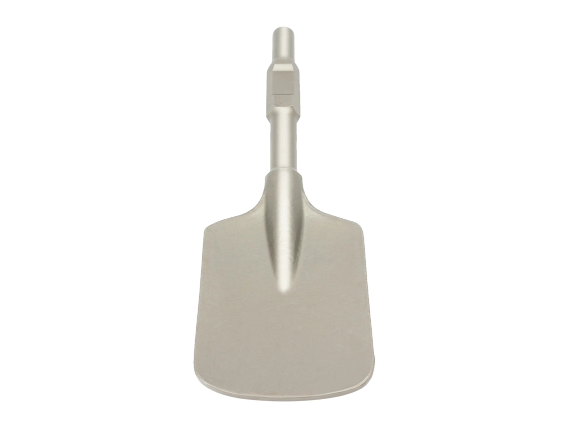 Pala, acero cromado 40cr, 44 x 13,5 cm / 17,35,3 pulgadas, tamaño del paquete 5 x 2 x 75 cm, peso bruto 4,35 kg, adecuada para martillos neumáticos eléctricos de 65 A OEM