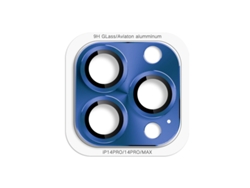 A Película Metálica Para Lentes É Adequada Paracapa Protetora Azul Com Estampa De Cd Para Iphone 14/14 Plus