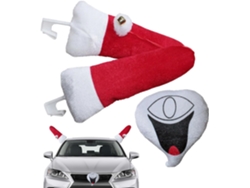 Accesorios Para Coche Fiestas Navide As Decoraci N A De Reno Peluche Divertidos Adornos Fiesta Con Cara Sonriente