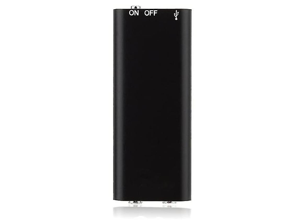 Mini grabadora digital con activación por voz y reproductor MP3 USB de 16 GB Yizhood (negro)