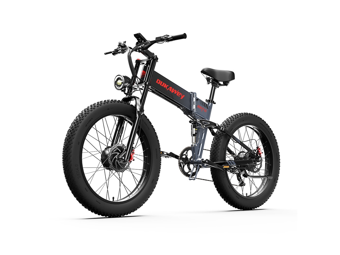 Bicicleta De Montaña Eléctrica Dukawey Bst-6 Con Batería De 48 V Y 17,5 Ah De 26 Pulgadas