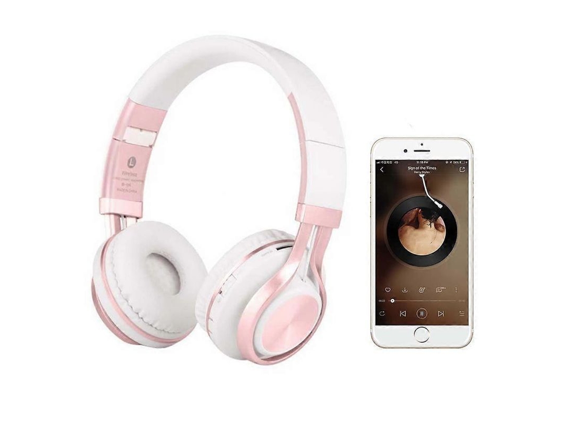 2026-auriculares Bluetooth Plegables Estéreo Inalámbricos De Alta Calidad - Rosa