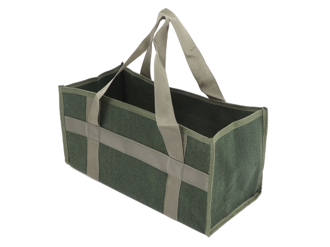 Bolsa De Herramientas De Lona Verde De Boca Ancha Con Gran Capacidad, Resistente Al Agua, Para Electricistas, 43x21x21cm