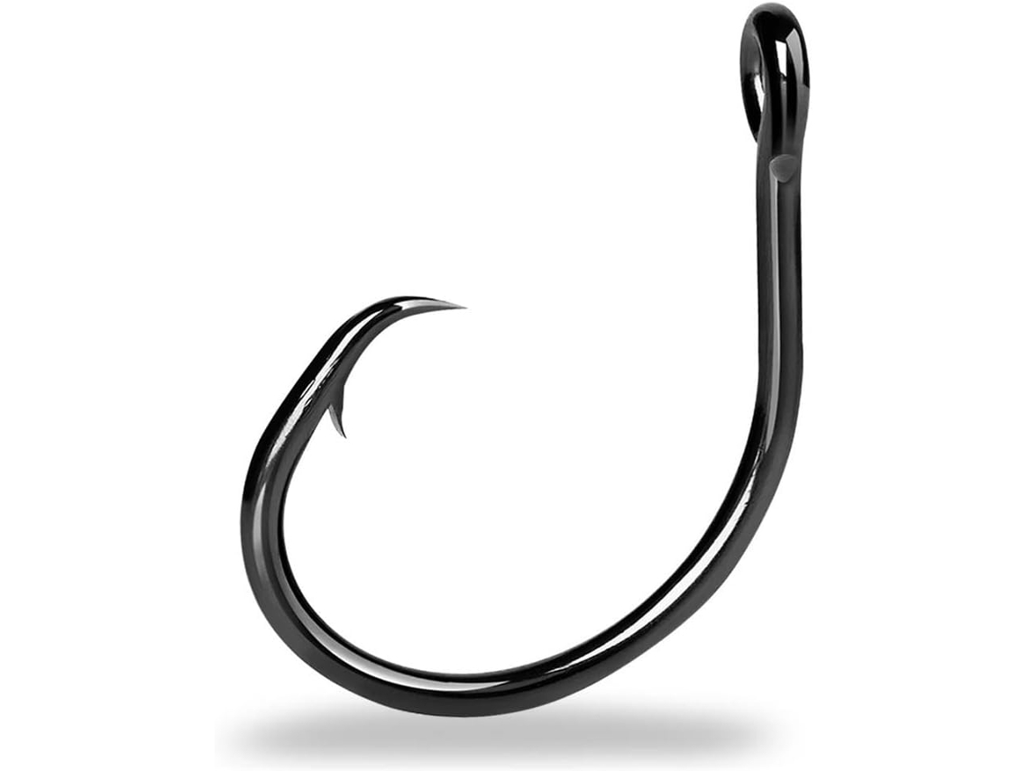 Hameçon De Pêche Fish Trip Circle Hooks 3x Strong Saltwater Fishing Hook Live Bait For Catfish, Tarpon, Mar...