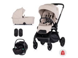 Carrito De Bebé 3 En 1 Chipolino Winner Con Capazo Plegable Y Silla De Coche I-size Hasta 22 Kg - Latte