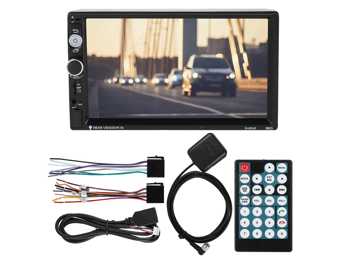 Radio de coche 2DIN con navegación GPS y Bluetooth