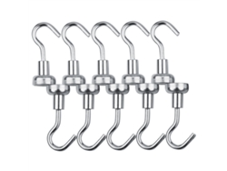 Juego de 10 ganchos magnéticos Fuerte para pared, herramientas de organización para interiores, 12 mm.