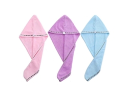 Juego de 3 toallas de microfibra para el cabello de secado rápido, gorros de ducha, toalla para secar el cabello en la ducha Rosewell