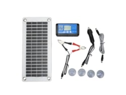 Kit De Painéis Solares Portátil 12v 30w Com Controlador E Ventosas Para Carro, Camping E Veículos Recreativos