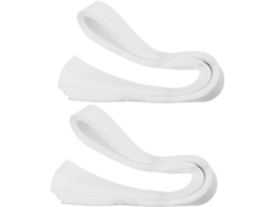 Cintas de Papel Blancas para Dinero, 52cm, 80 Unidades, Bandas Elásticas Flexibles y Resistentes para Billetes Gokoco