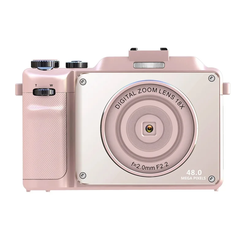 Grabadora de vídeo (rosa), cámara web con zoom de 18x, cámara 4K HD, cámara digital Wi-Fi