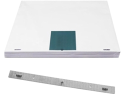 Besportble Kit De Regla De Posicionamiento Metálica De Tres Orificios Topbathy Para Papel De Animación Y Po...