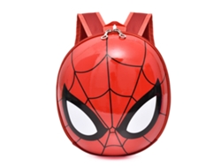 Mochila infantil de Spider-Man rojo con tapa dura para guardería y correas anchas
