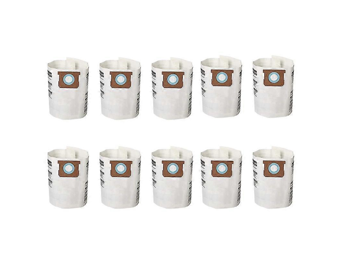 Paquete de 10 bolsas de repuesto para aspiradoras en seco y húmedo, para aspiradoras de 5 a 8 galones 9066100 90661 906 61 Yunzii