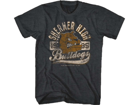 Camiseta Unisexo DEEPSTONE Bulldogs Breakfast Club brezo negro (L)
