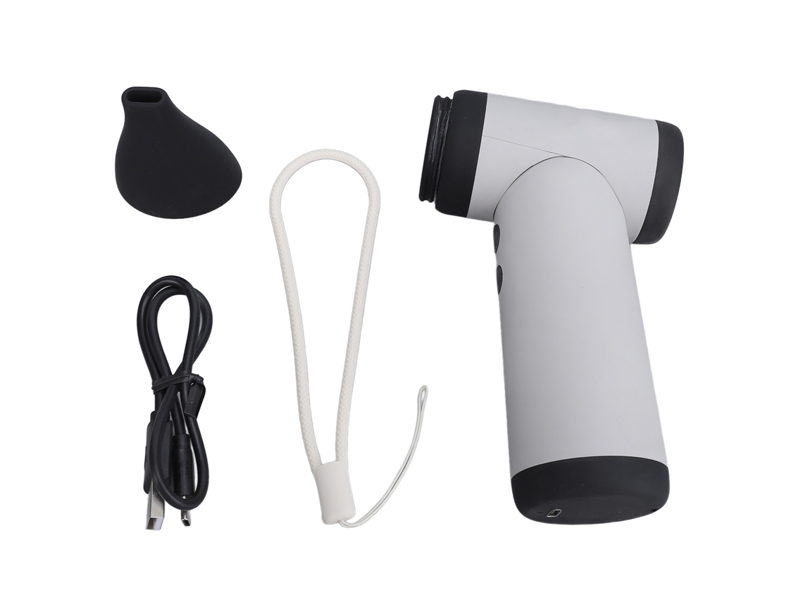 Ventilador turbo portátil de mano de 100.000 RPM, recargable por USB, con velocidades ajustables, soplador de aire eléctrico a chorro para teclado de computadora.