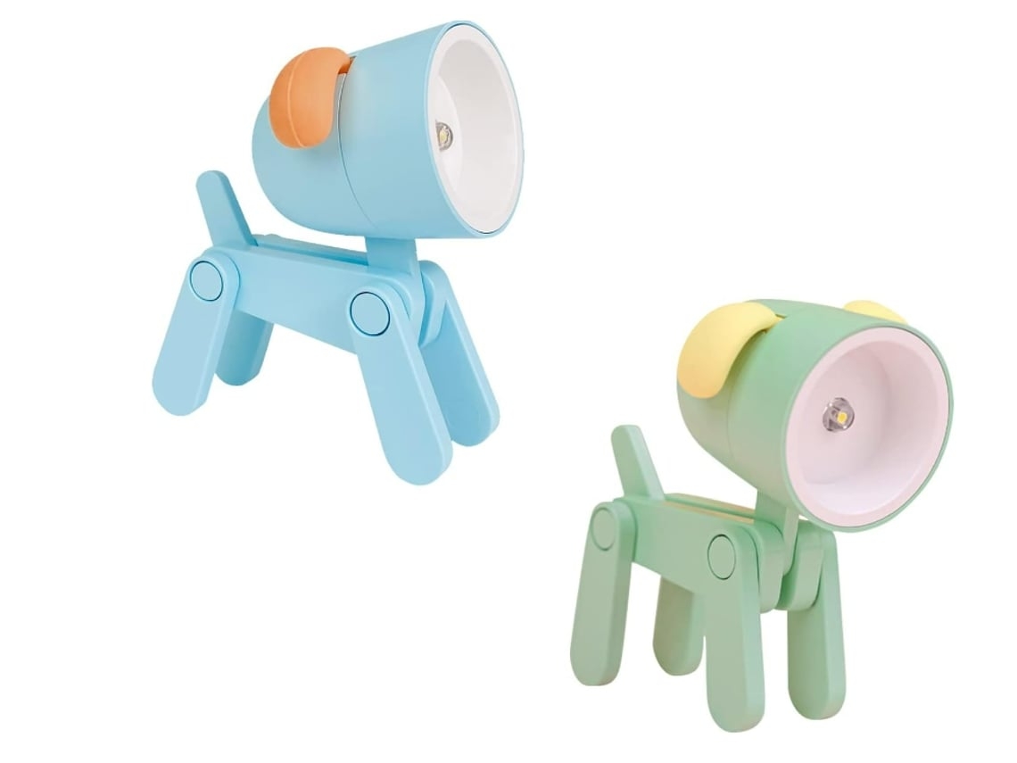 Luz de noche para perros pequeños, luz de noche portátil, ajustable, ideal para aprender a dormir. Accesorios Vledary.