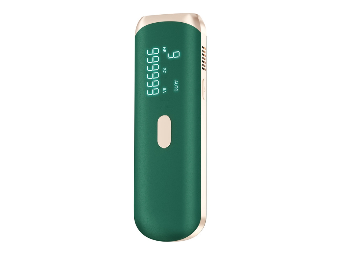 Depiladora de luz pulsada YIZHOOD BHRL-06 3 en 1 portátil para mujeres Rejuvenecimiento del acné Eliminar recortador de bikini permanente verde