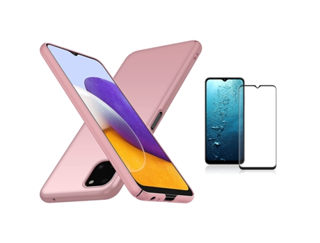 Carcasa + Protector Samsung A22 5G Turtleshell Rosa BD-PC&9D