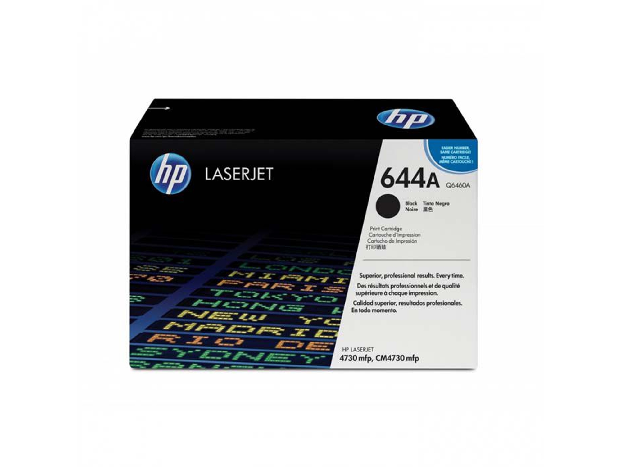 Cartucho de tóner original LaserJet HP 644A negro para Laserjet 4730 series